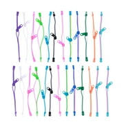 25 Pcs Friendship Fidget Zipper Bracelets Sensory Toys Bulk Set Birthday Party Favors for Kids Goodie Bags Easter Egg Basket Stuffers Pinata Filler (Random Color)